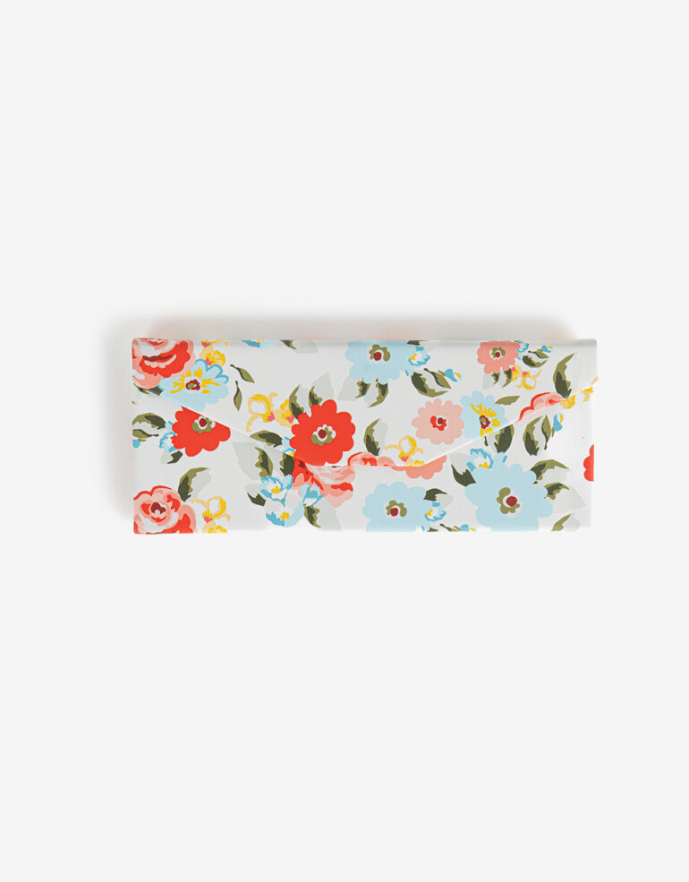 Estuches Anteojos Estampado Etsuche Plegable Estampado. - Estampado Flores