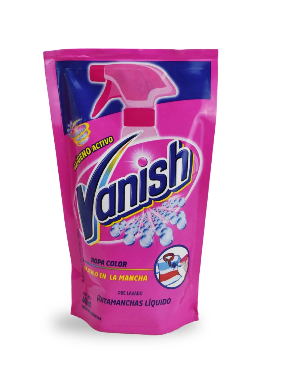 QUITAMANCHAS VANISH LIQUIDO DOY PACK 400 ML 