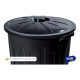 Cesto Recipiente 65l Tacho Para Residuos Basura Negro Negro
