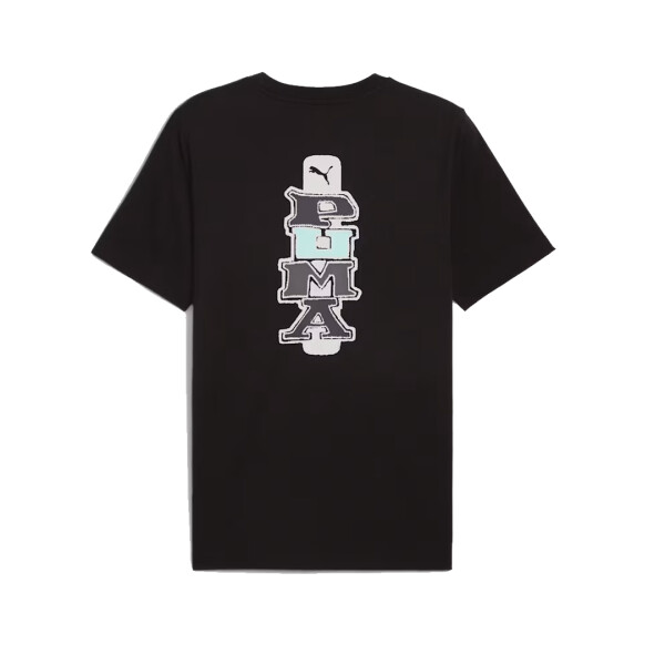 GRAPHICS BACK TEE - PUMA NEGRO