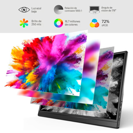 Monitor Portable Yxk PM1562 15,6'' 1080P Soporte Integrado 001