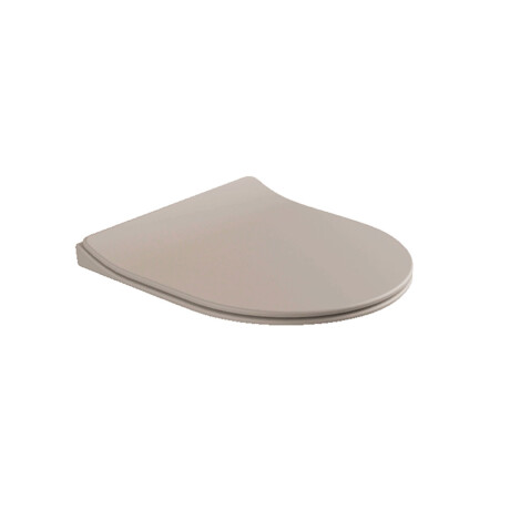 TAPA INODORO SLIM BEIGE MATE LOZA SANITARIA ITALIA GAMAS DE BEIGE