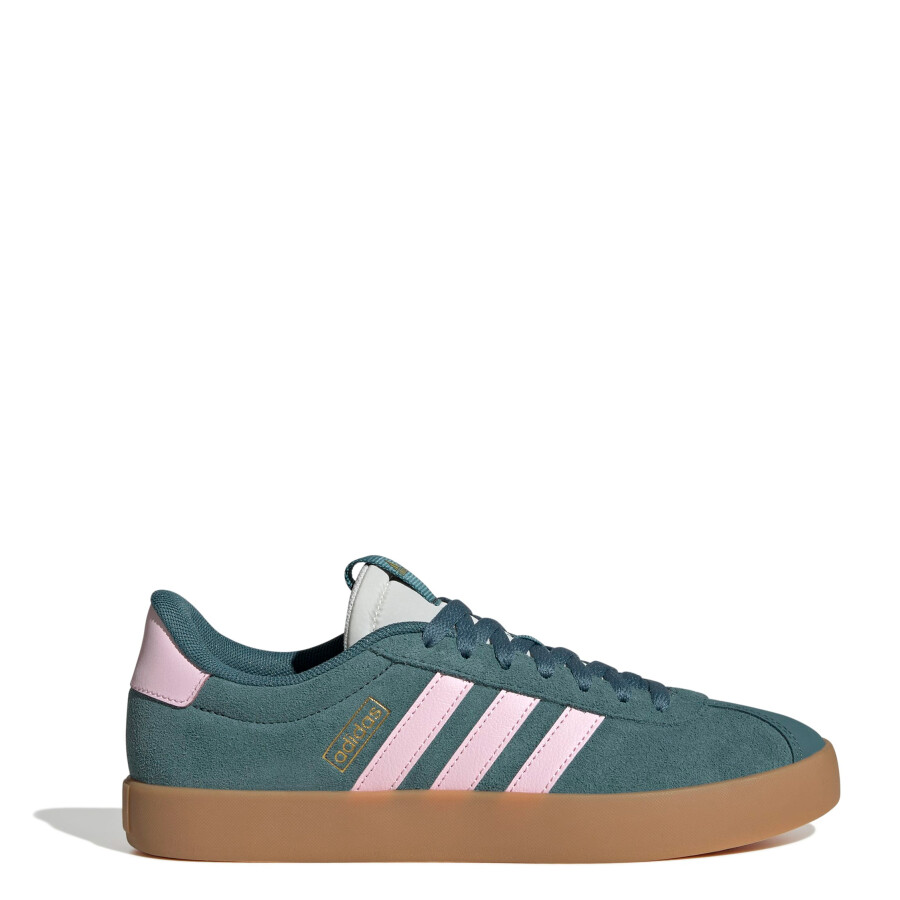 Championes de Mujer Adidas VL Court 3.0 &lt;span&gt;Verde - Rosado - Gris&lt;/span&gt;