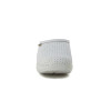 Zueco Country de Mujer Calado Cuero Blanco