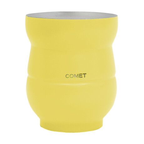 Kit Comet de Termo 1L y Mate 140ml en Acero Inox Doble Pared Amarillo