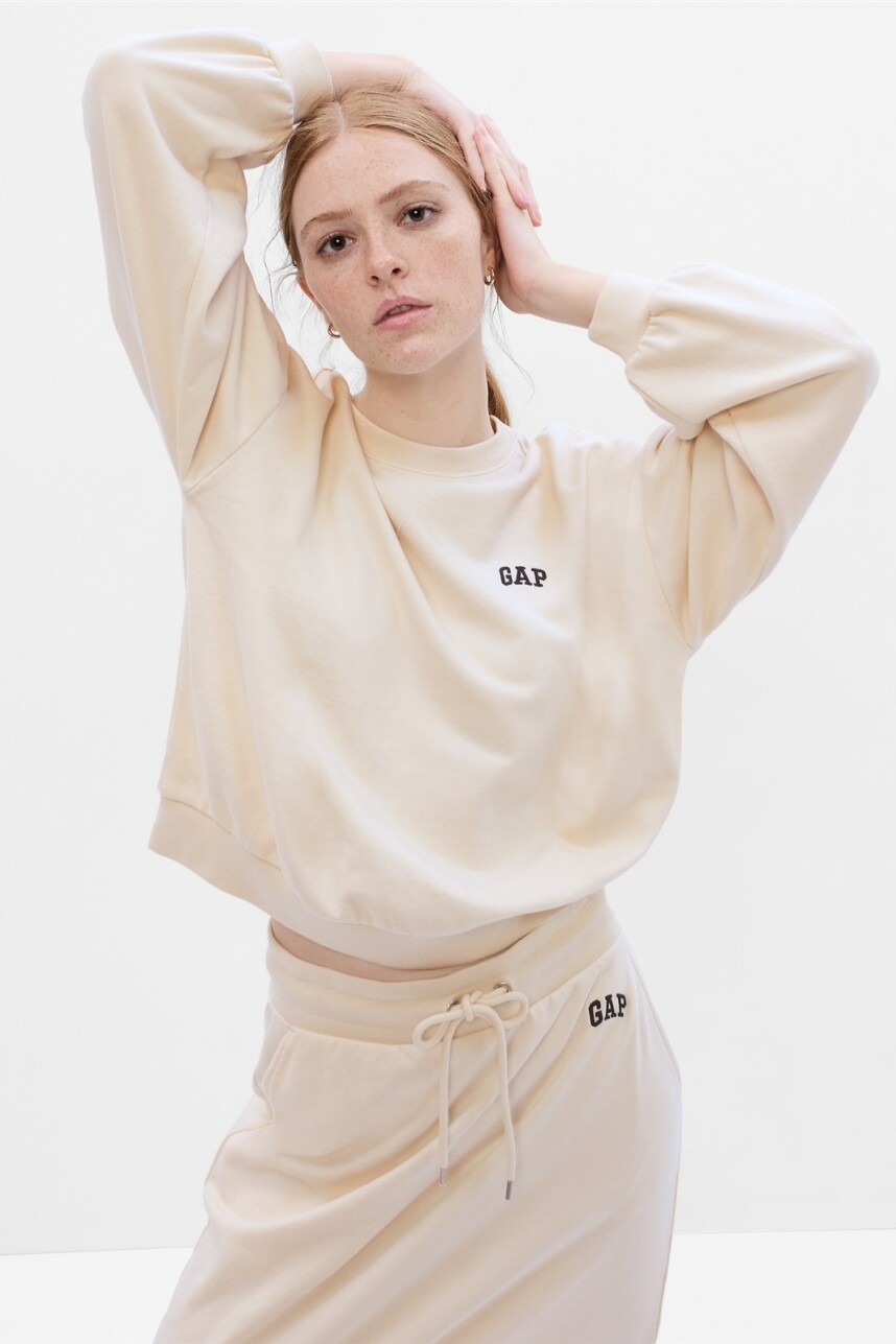 Buzo Deportivo Logo Gap Mujer Birch