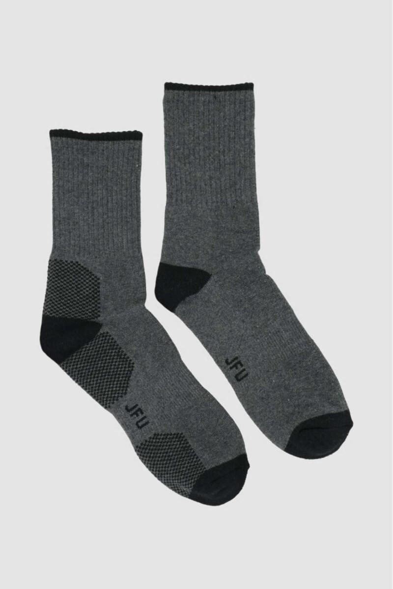 Medias 2 pack una lisa mas una con diseño y felpa interior e - Variante 39 