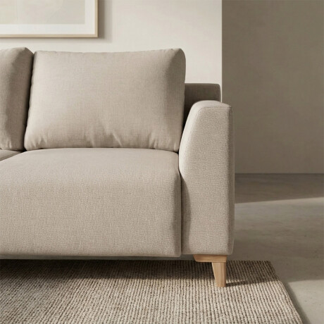 Rinconera Gino - Tela Microfibra - Chaise izquierdo TC 1010 (Beige)