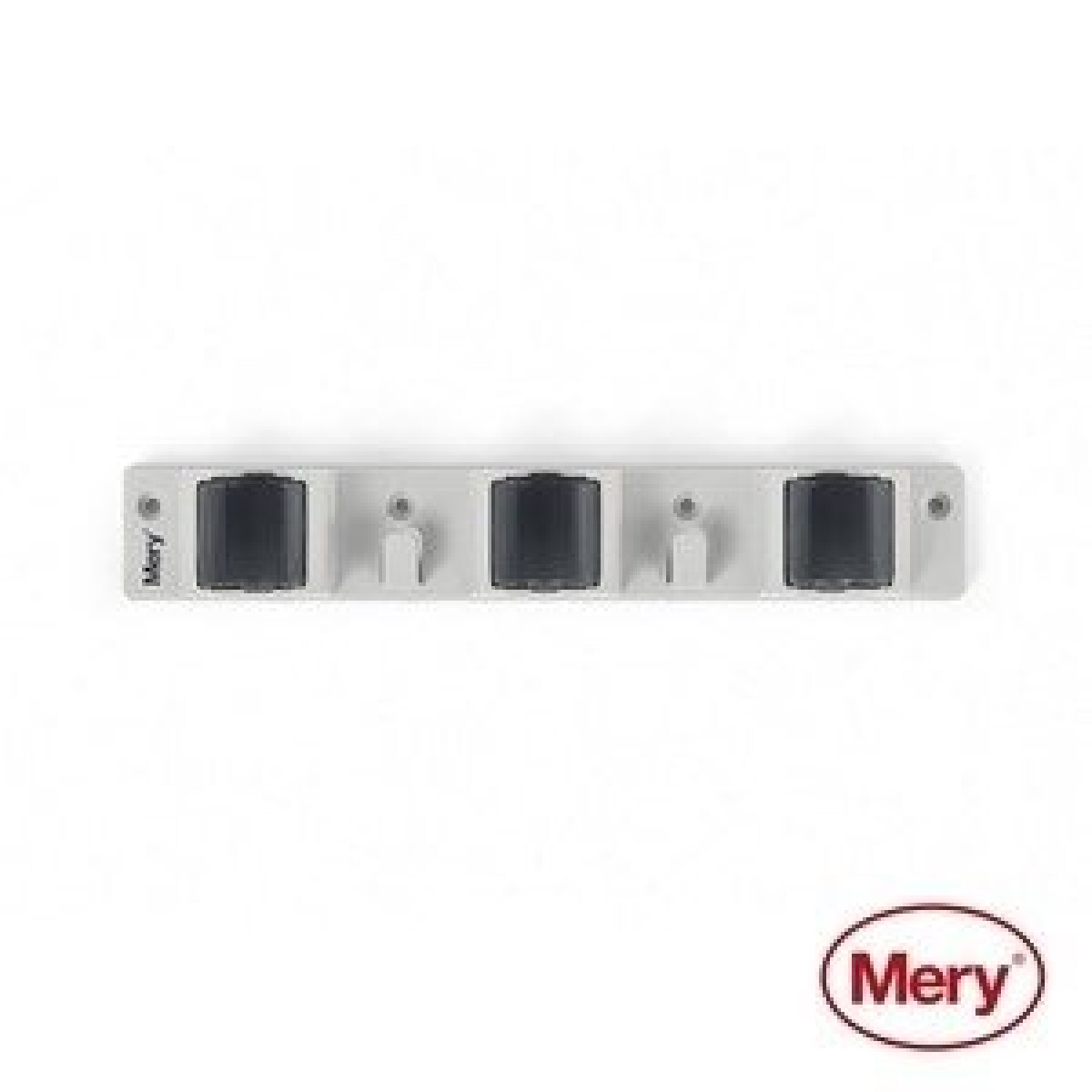 SOPORTE TRIPLE P/ESCOBAS Y PALOS 26X4.2X4CM 