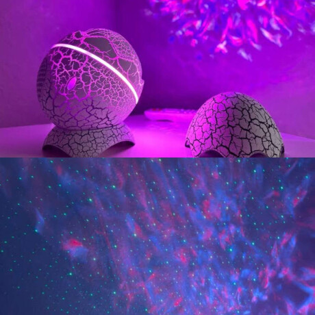 Proyector estrellas Huevo dinosaurio Blanco