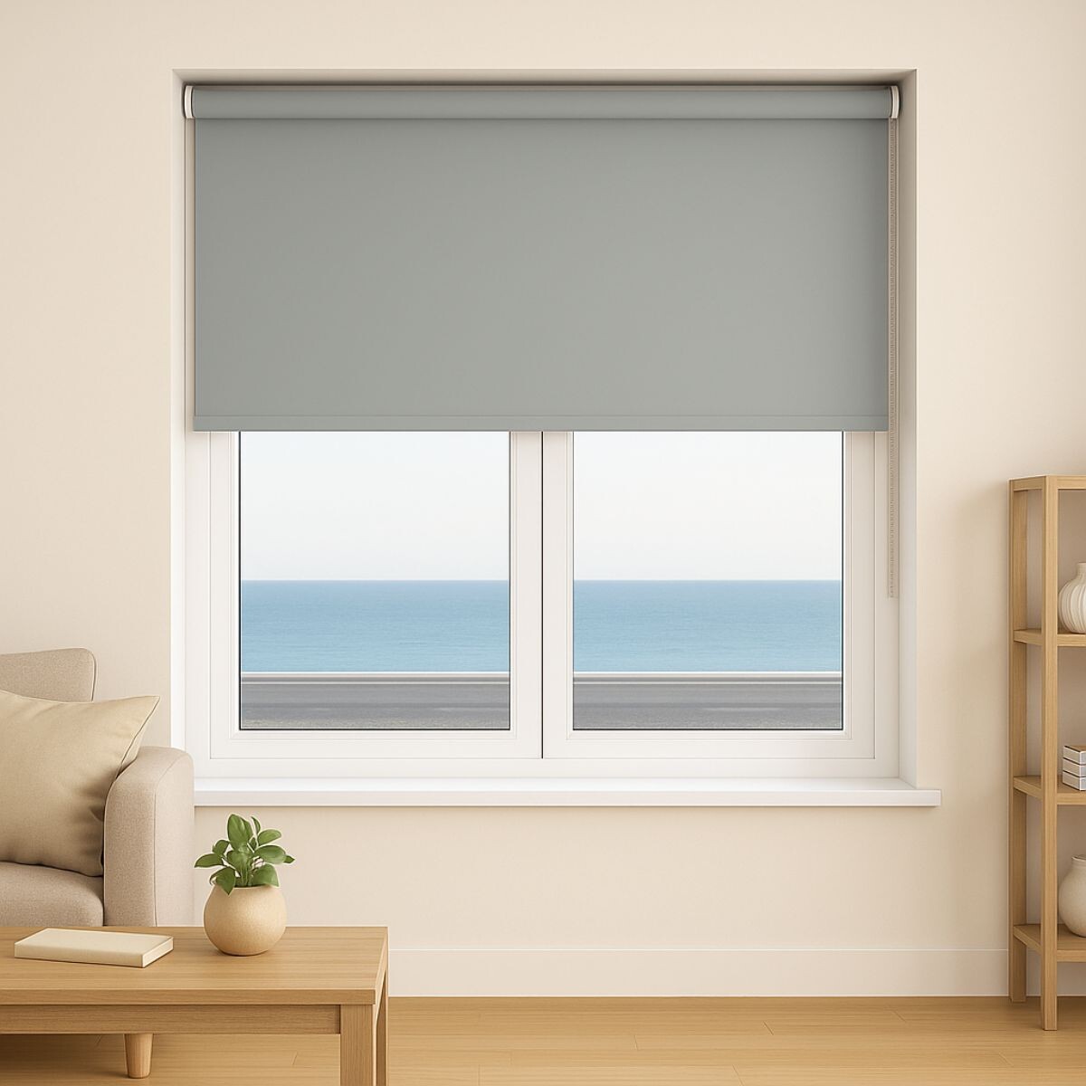 Cortina roller blackout 150x200 cm - GRIS 