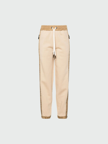 Moncler - Pantalones acolchados con logo de montaña 0