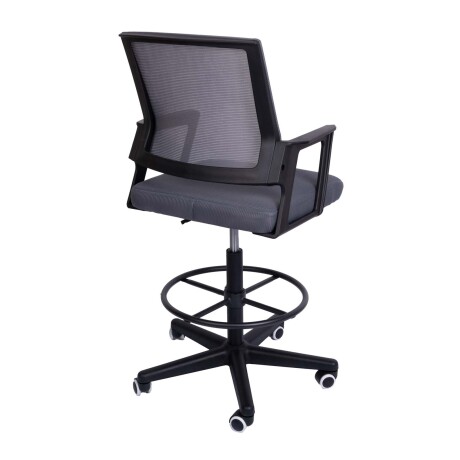 SILLA ALTA ESCRITORIO MALLA GRIS D-512