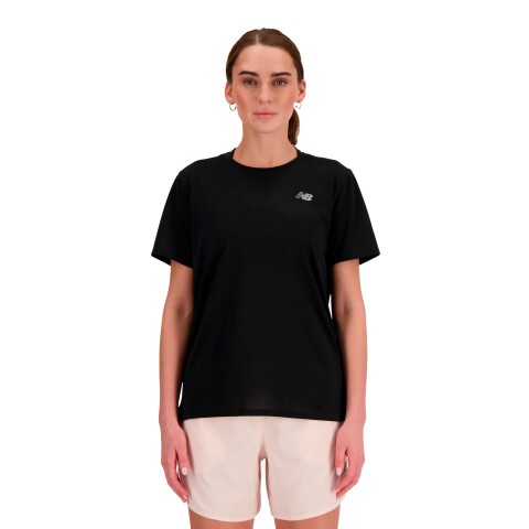 Remera New Balance de Dama - SHORT SLEEVE - WT41222BK BLACK