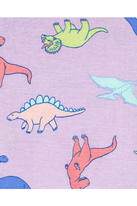 Pijama cuatro piezas de algodón, dos bermudas y dos remeras manga corta diseño dinos Pijama cuatro piezas de algodón, dos bermudas y dos remeras manga corta diseño dinos