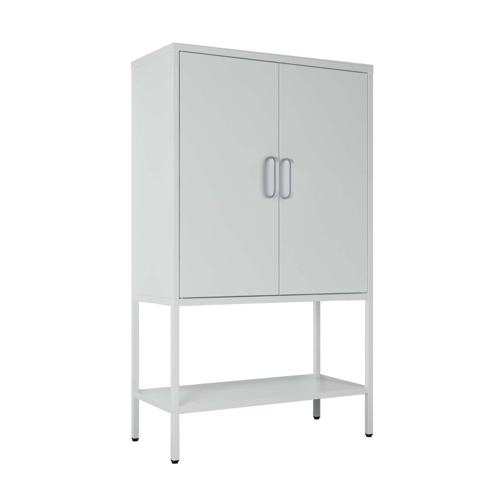APARADOR 2P ALTO METAL BLANCO OLIVIA