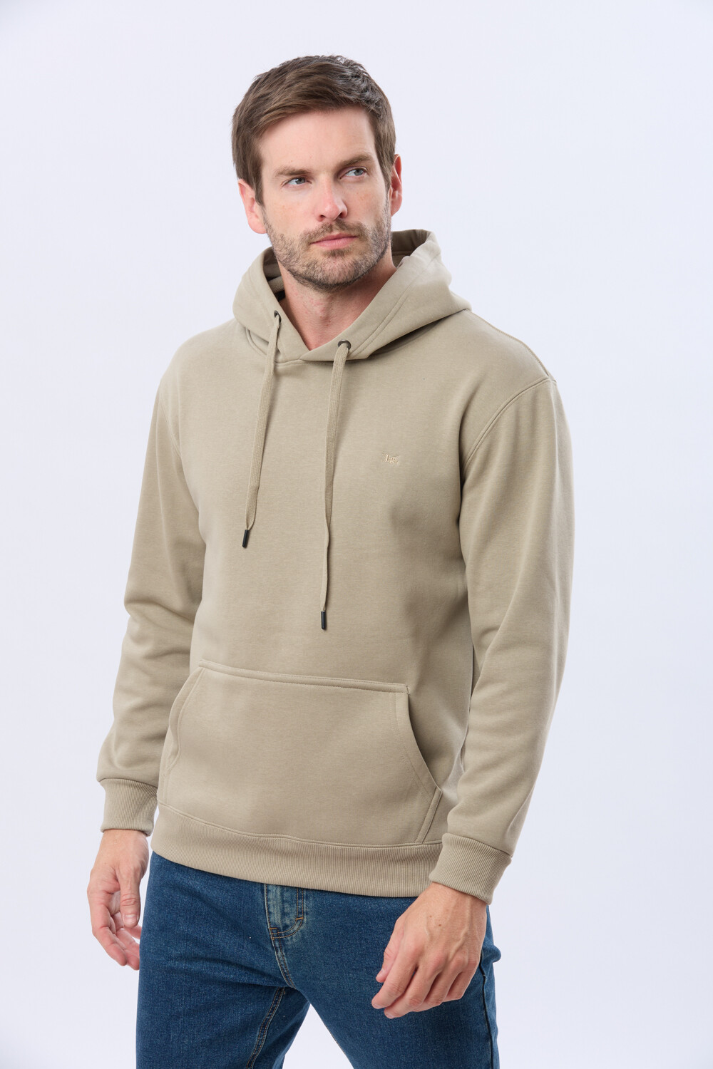 CANGURO DE ALGODÓN CON CAPUCHA Khaki