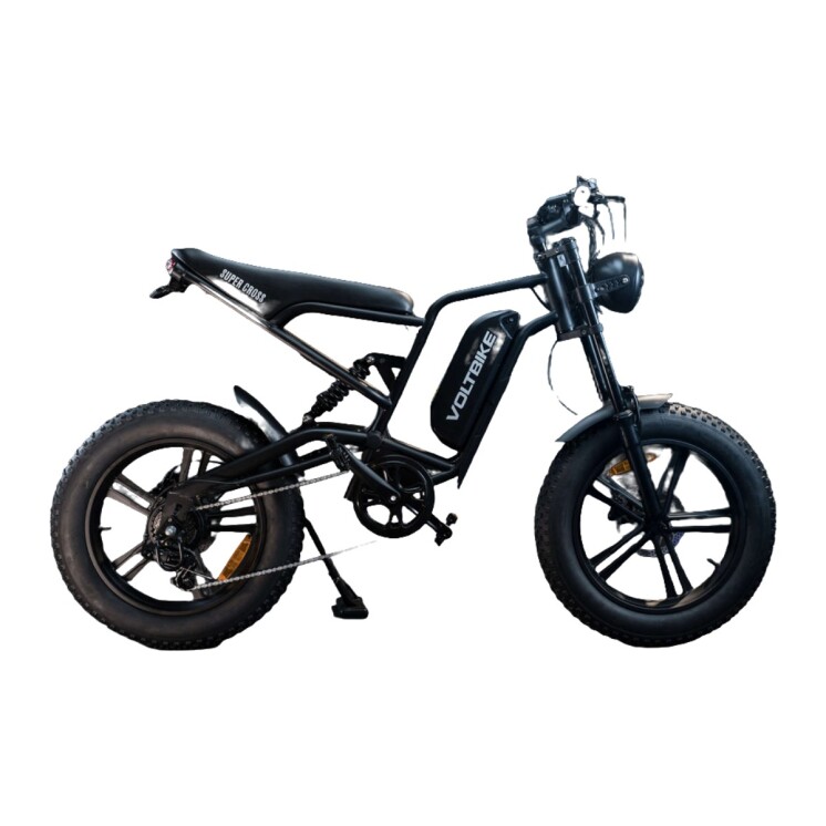 Bicicleta Eléctrica Fat Bike Voltbike SuperCross 500 W Rodado 20 Batería 48 V Verde