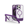 Protector para iPhone 15 Pro Max MagSafe y soporte violeta Protector Para Iphone 15 Pro Max Magsafe Y Soporte Violeta