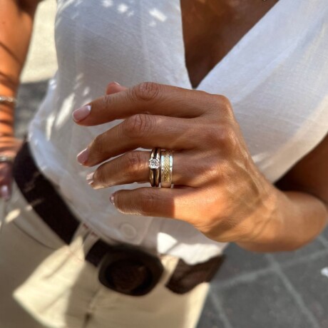 Alianzas Trenza - Plata y Oro Alianzas Trenza - Plata y Oro