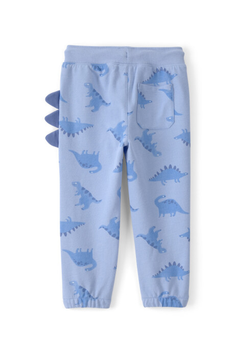 Pantalón deportivo de algodón, azul, diseño dinos Sin color