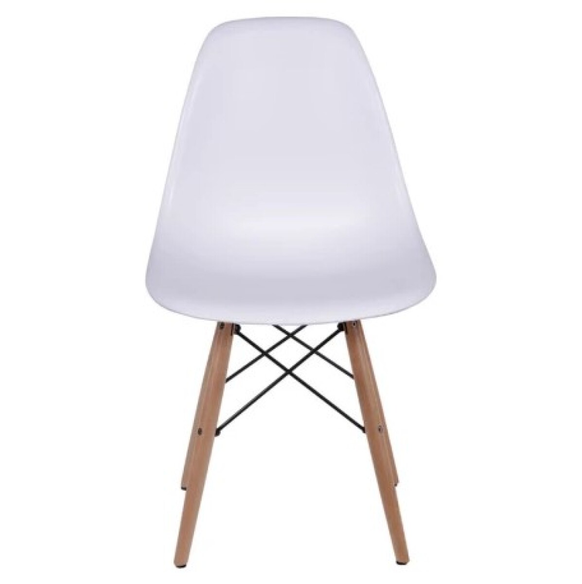 Silla Eames Blanca | Diseño Nórdico | Patas de Madera | Comedor, Cocina y Oficina 