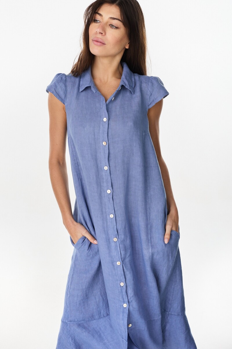 Vestido New Budha - Celeste 