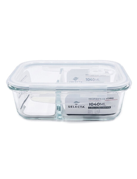RECIPIENTE RECTANGULAR BOROSILICATO 1040ML 20.5X15.5XH6.5CM C/DIVISION RECIPIENTE RECTANGULAR BOROSILICATO 1040ML 20.5X15.5XH6.5CM C/DIVISION