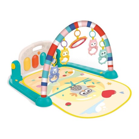 Gimnasio Alfombra de Juegos con Piano Musical Bebé Huanger Verde