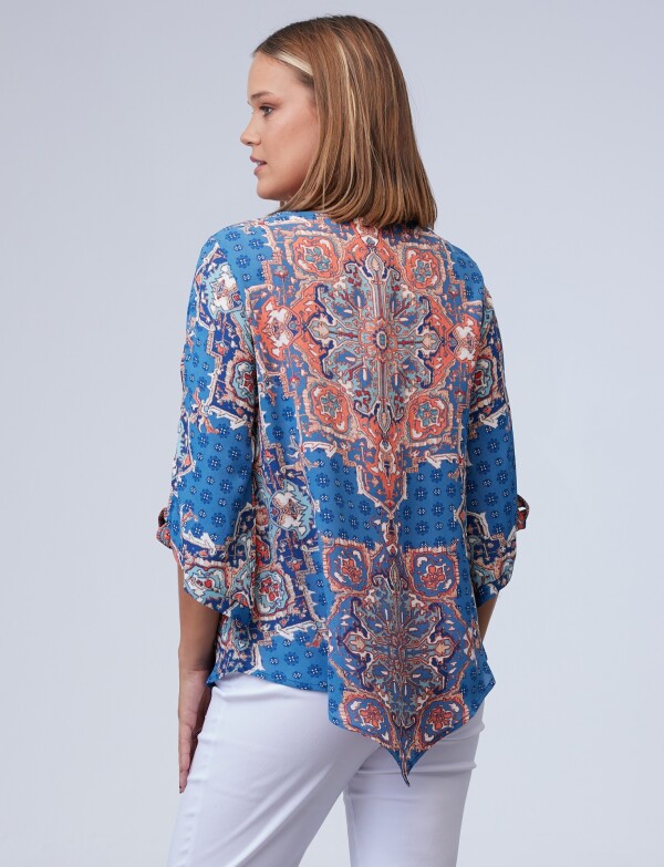 Blusa Print AZUL/MULTI