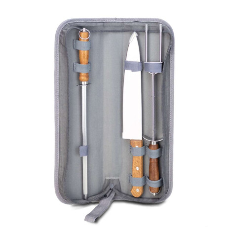 Set De Barbacoa Triple Murray Gris