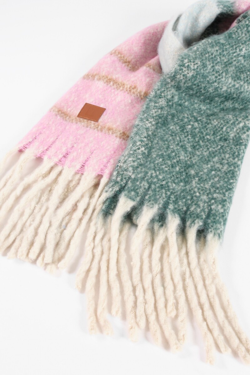 Bufanda a rayas color block multicolor