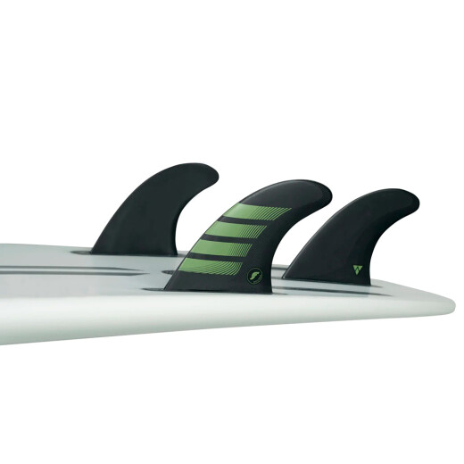 Quilla Futures F8 Alpha Large Carbon/Olive Tri Fins Quilla Futures F8 Alpha Large Carbon/Olive Tri Fins