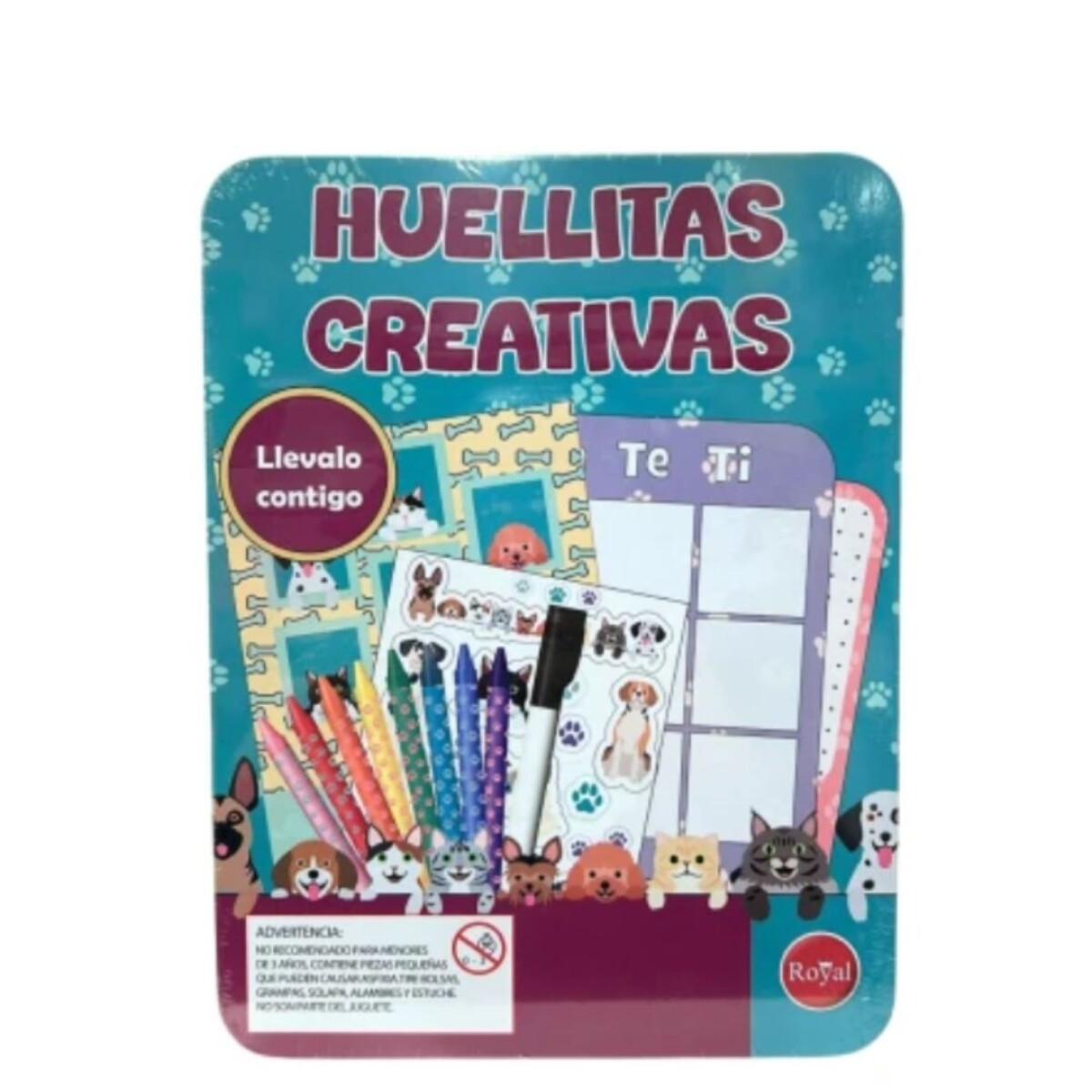 JUEGO HUELLITAS CREATIVAS DE VIAJE EN LATA S/C