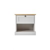 Mesa de Luz - 1 Cajón - Línea Valenciana Blanco