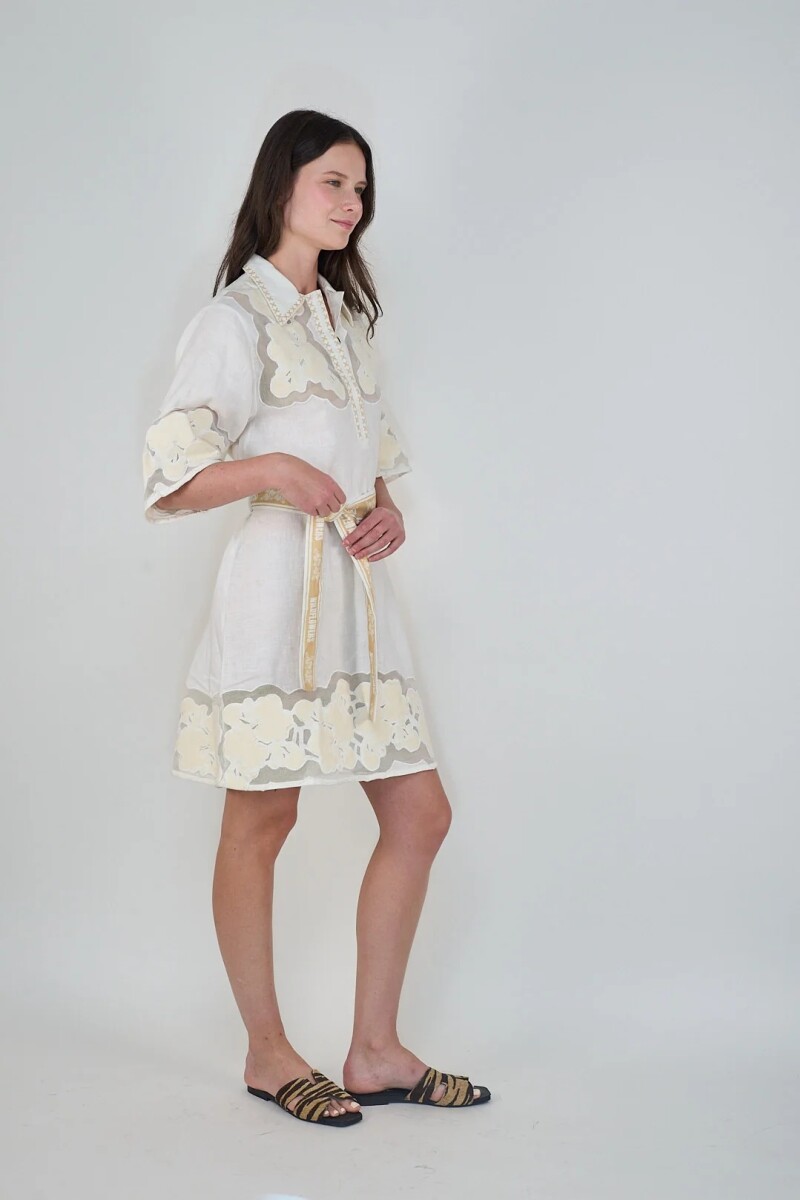 VESTIDO WILD FLOWER Blanco
