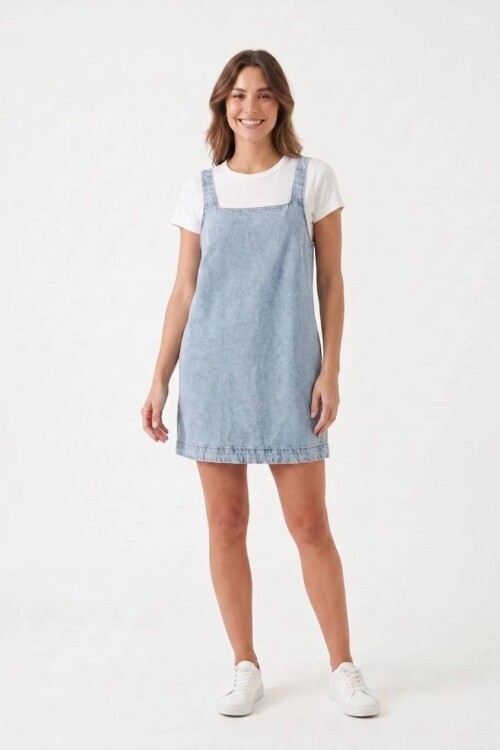 Vestido denim corto JEAN CLARO