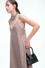 VESTIDO LARGO Beige