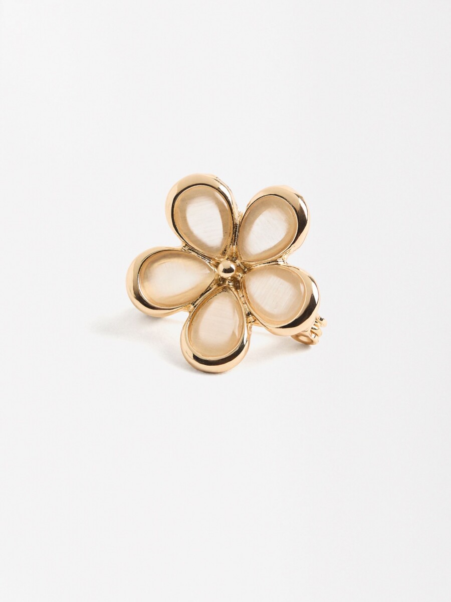 Broche Flor dorado