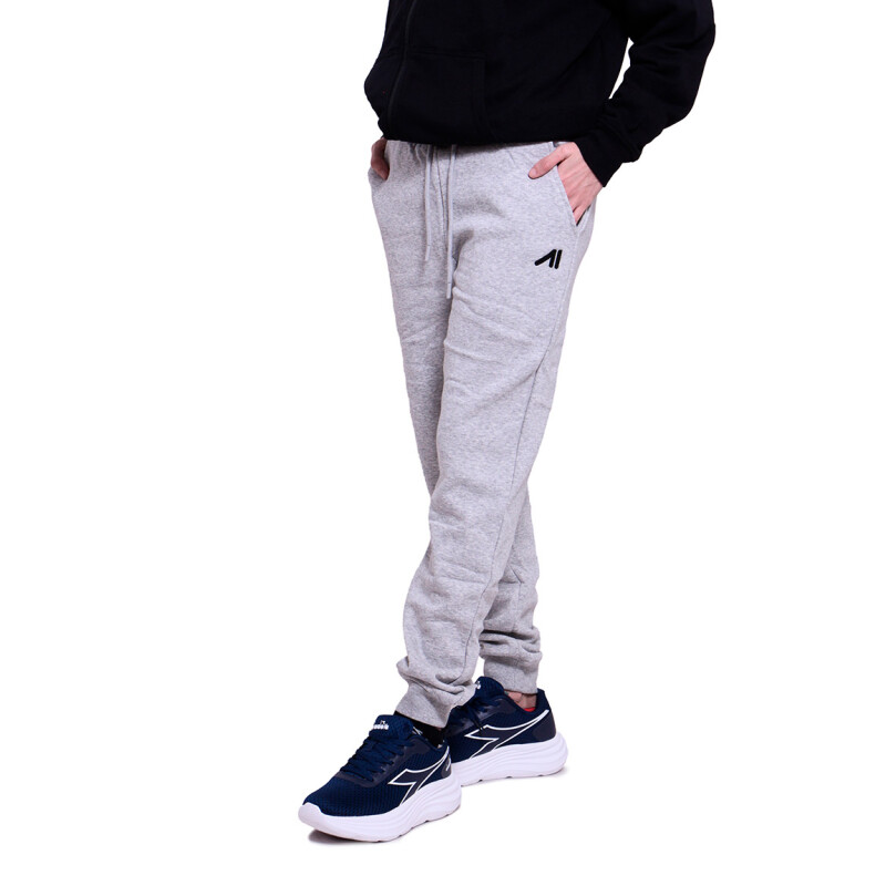 Austral Pantalón c/puño Mujer Gris Melange con felpa Gris Melange