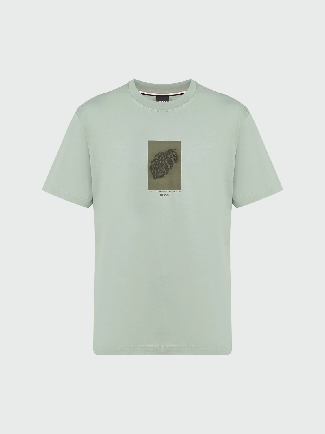 BOSS - Remera regular fit de algodón, TESSIN Verde Claro