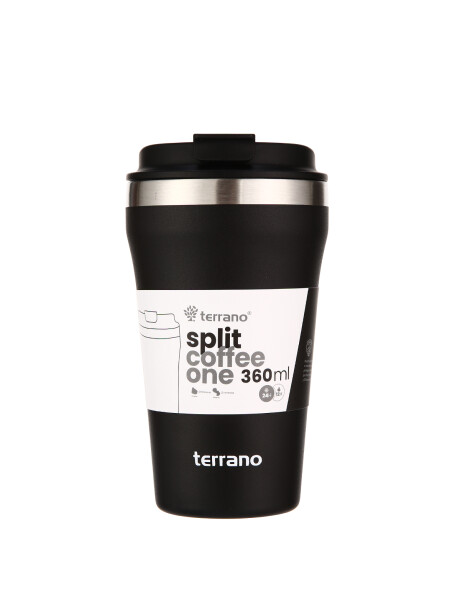 Vaso Térmico Café Split 360mL. Negro