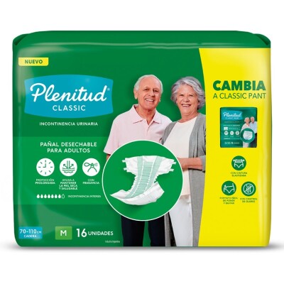 Pañales de Adulto Plenitud Classic M X16 Pañales de Adulto Plenitud Classic M X16