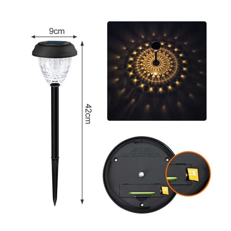 Lampara Exterior Solar Foco Farol Jardin Patio X6 Unid Lampara Exterior Solar Foco Farol Jardin Patio X6 Unid