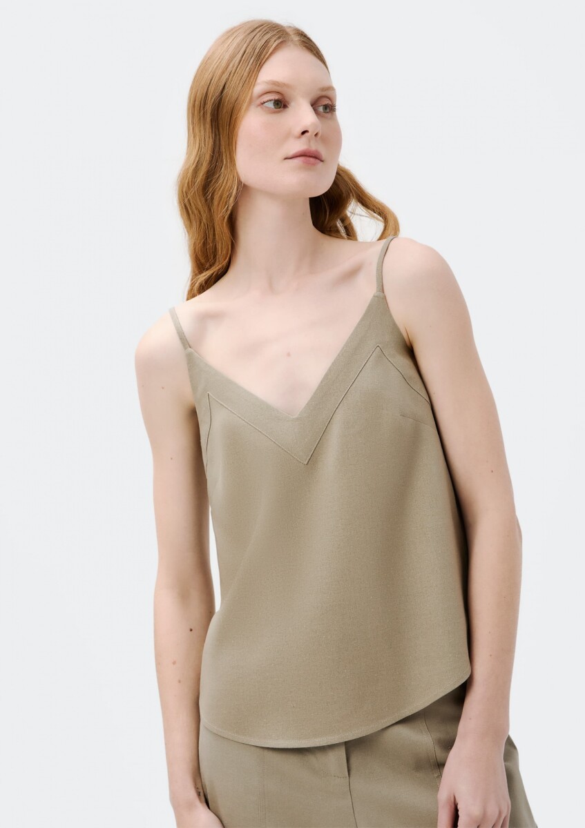 BLUSA SM FEM - CENIZA 