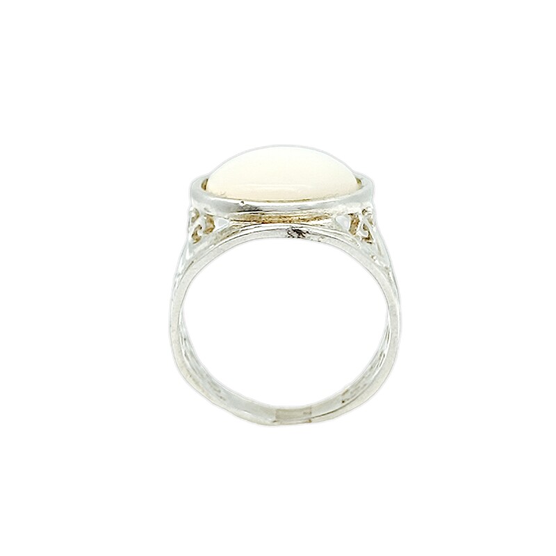 Anillo Oval-Plata 925-Piedra Nacar-AN3380 conpiedra