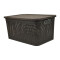 Caja simil ratán 15 lts CHOCOLATE