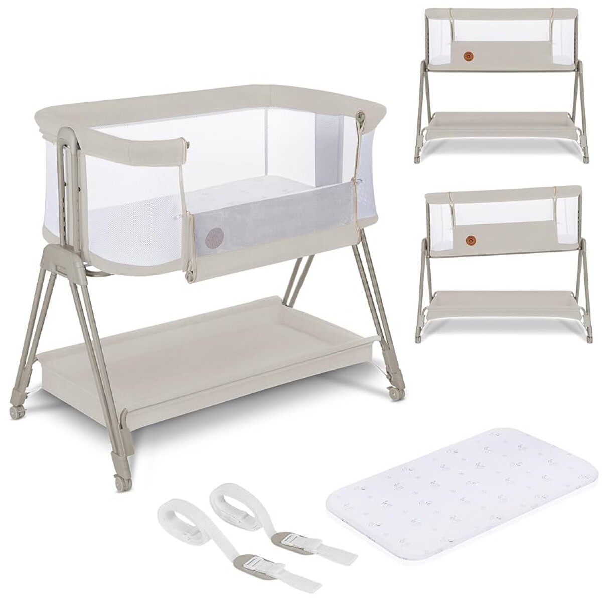 Cuna colecho Luna Lionelo - beige 