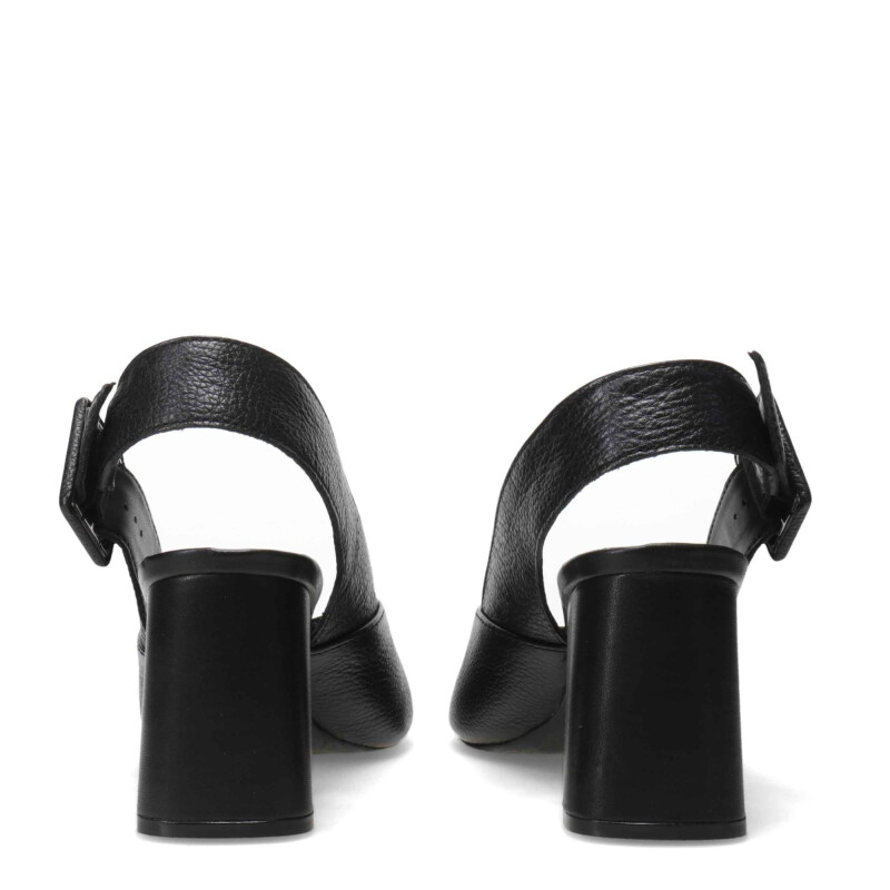 Sandalias de Mujer Bottero con Hebilla y Punta Abierta Negro