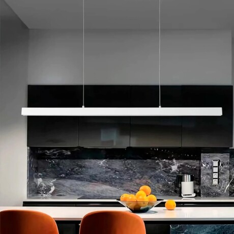 LUMINARIA LINEAL DE SUSPENDER O ADOSAR ALUMINIO 36W LED INTEGRADO - BLANCO Luminaria Lineal LED 36W Blanco Luz Neutra 120cm